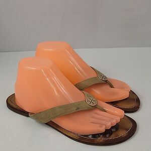 Tory Burch Thora Tan Leather Women's Sandals